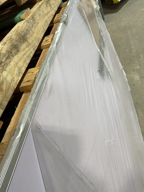 Photo 1 of **SCRAPES, DENTS  ON FRAME. MAJOR DAMAGE TO CORNER**VIZ-PRO Dry Erase Board/Whiteboard, 96 x 48 Inches, Wall Mounted Board for School Office and Home 8' x 4'