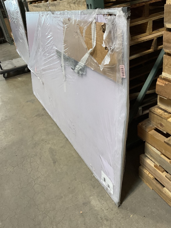 Photo 1 of **SCRAPES, DENTS  ON FRAME. MAJOR DAMAGE TO CORNER**VIZ-PRO Dry Erase Board/Whiteboard, 96 x 48 Inches, Wall Mounted Board for School Office and Home 8' x 4'