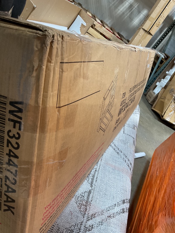 Photo 1 of **SELLING FOR PARTS AS PARTIAL SET. ONE BOX OF THREE**Full Size Murphy Bed Cabinet with Multiple Storage Shelves, Solid Wood Foldable Hidden Platform Bedframe for Home, Bedroom, Office, Small Room, Apartment