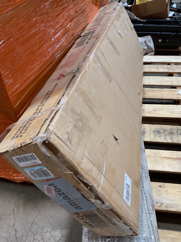 Photo 1 of **SELLING FOR PARTS AS PARTIAL SET. ONE BOX OF THREE**Full Size Murphy Bed Cabinet with Multiple Storage Shelves, Solid Wood Foldable Hidden Platform Bedframe for Home, Bedroom, Office, Small Room, Apartment