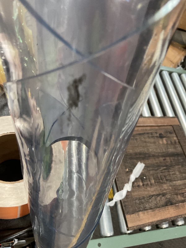 Photo 1 of **DIRT AND SCUFFS**Deep Dream 2.0mm Thick 62 Inch Clear Round Table Cover & Protector for Dining & Office