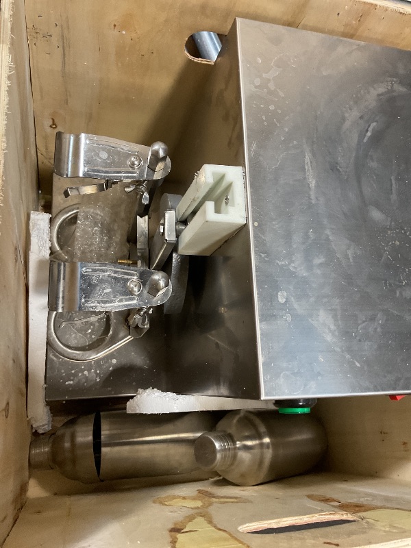 Photo 1 of **DIRT AND MINOR USE WEAR. MEASURING PIECE BROKEN**Automatic Bubble Tea Shaker Machine Commercial 400RPM - Dual Stainless Steel Cups, Electric Cocktail & Boba Tea Mixer for Coffee, Juice, Wine | Quiet Motor, 30% Faster Mixing vs Manual Shakers