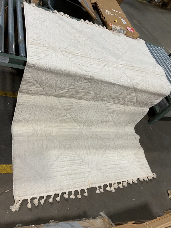 Photo 1 of **MINOR DIRT FROM TRANSPORT **White rug