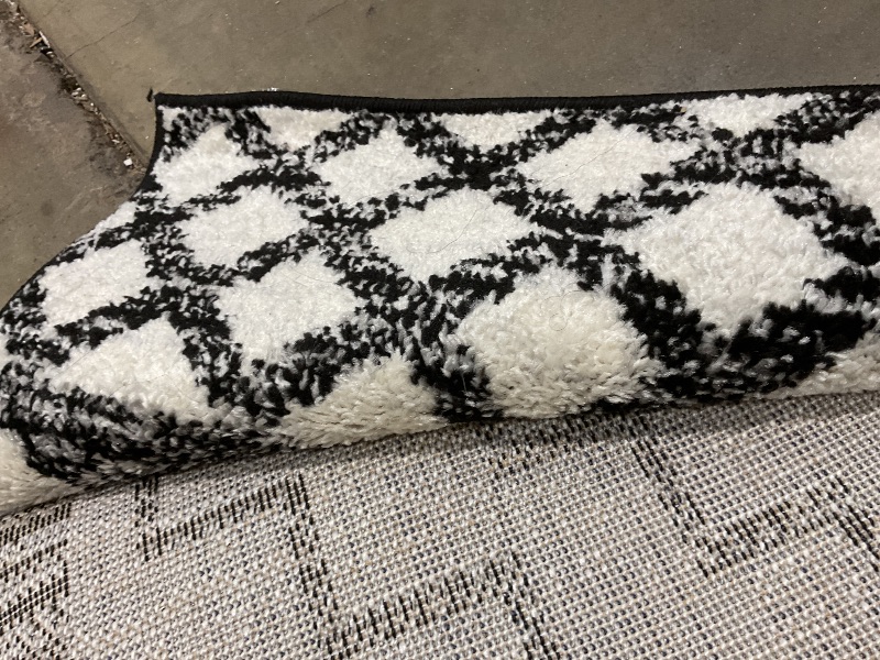 Photo 1 of **DIRT**JONATHAN Y Amir Moroccan Beni Souk Cream/Black Indoor Area Rug, 8x10, Bohemian, Scandinavian, Easy-Cleaning for Living Room, Bedroom, Kitchen, Pet Friendly, Non-Shedding (MOH200A-8)