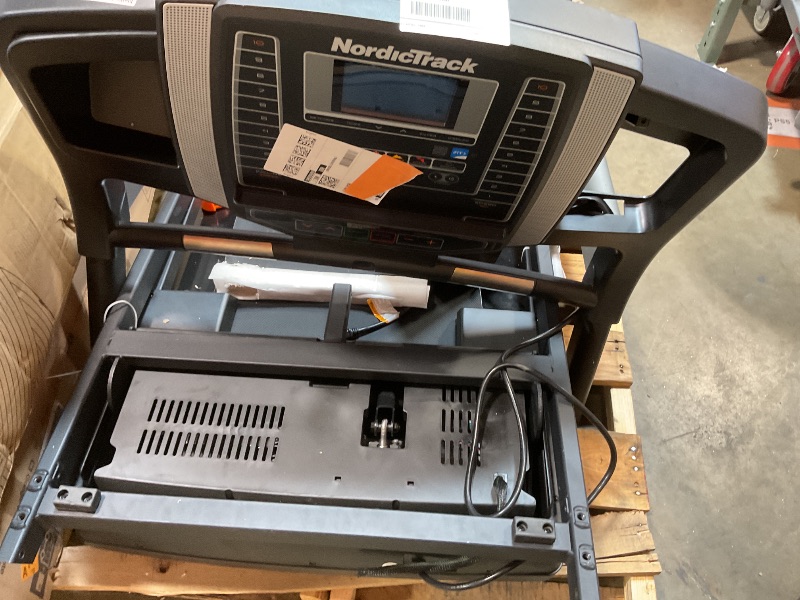 Photo 1 of **SELLING FOR PARTS AS PARTIAL SET. ASSEMBLY REQUIRED. FOLD ON TRACK. SCRAPES, SCUFFS AND DIRT FROM TRANSPORT **NordicTrack T 6.5 S; Treadmill for Running and Walking with 5” Display and SpaceSaver Design