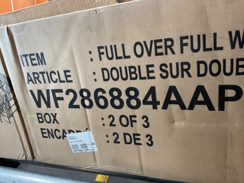 Photo 1 of **SELLING FOR PARTS AS PARTIAL SET. ONE BOX OF THREE**DNYN Stairway Full Over Full Bunk Bed with Storage Drawers for Kids Teens Adults,Home Furniture Solid Wood Bunkbeds w/Safety Guardrails,Perfect for Bedroom,No Box Spring Required, Espresso