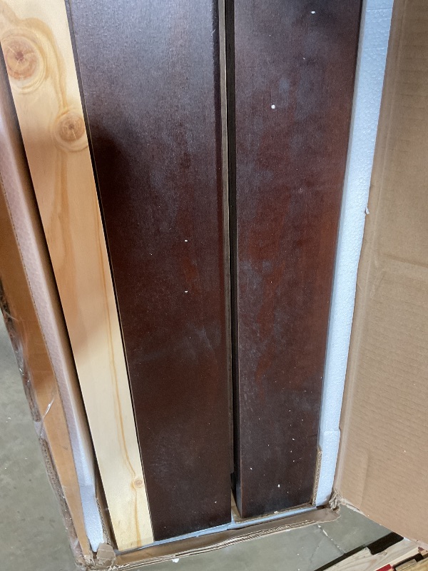 Photo 1 of **SELLING FOR PARTS AS PARTIAL SET. ONE BOX OF THREE**DNYN Stairway Full Over Full Bunk Bed with Storage Drawers for Kids Teens Adults,Home Furniture Solid Wood Bunkbeds w/Safety Guardrails,Perfect for Bedroom,No Box Spring Required, Espresso