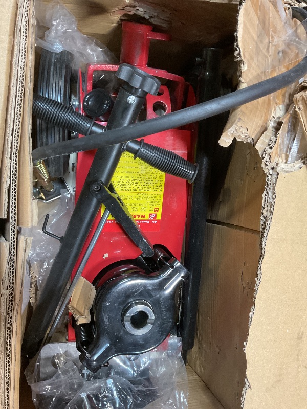 Photo 1 of **SELLING FOR PARTS AS PARTIAL SET **Air/Hydraulic Floor Jack 22 Ton (44 000 lbs) for Repairing Trucks Trailers RVs Buses etc. Red