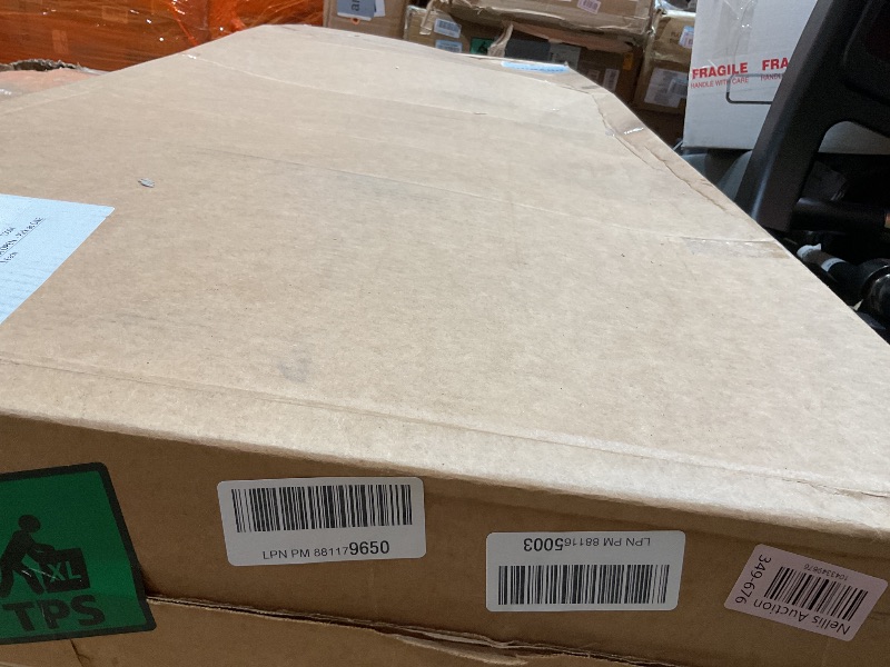 Photo 1 of **BAD PAINT JOB**Deco 79 Metal Scroll Display Easel Extra Large Adjustable 3 Tier Floor Standing Easel with Chain Support, Display Stand 23" x 33" x 68", Gold