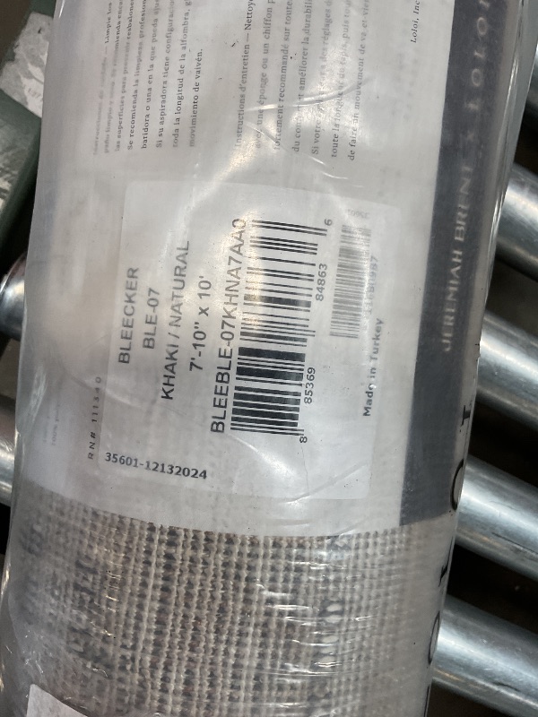 Photo 1 of **MINOR DIRT FROM TRANSPORT **Loloi Jeremiah Brent Bleecker Collection BLE-07 Khaki/Natural 7'-10" x 10' Area Rug