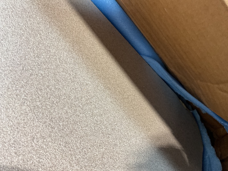 Photo 1 of **SELLING FOR PART AS PARTIAL SET. DAMAGE TO THREE CORNERS. TABLETOP ONLY. NO LEGS**Correll 48" Square Classroom Activity Table, Height Adjustable (19"-29") Savannah Sand Top, Black Edge, Durable High Pressure Laminate, Silver/Chrome Legs, School Furnitur