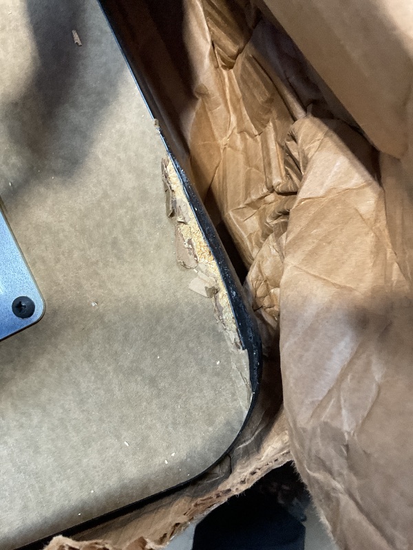 Photo 1 of **SELLING FOR PART AS PARTIAL SET. TABLETOP ONLY. NO LEGSDAMAGE TO TWO CORNERS**Correll 48" Square Classroom Activity Table, Height Adjustable (19"-29") Savannah Sand Top, Black Edge, Durable High Pressure Laminate, Silver/Chrome Legs, School Furniture, M