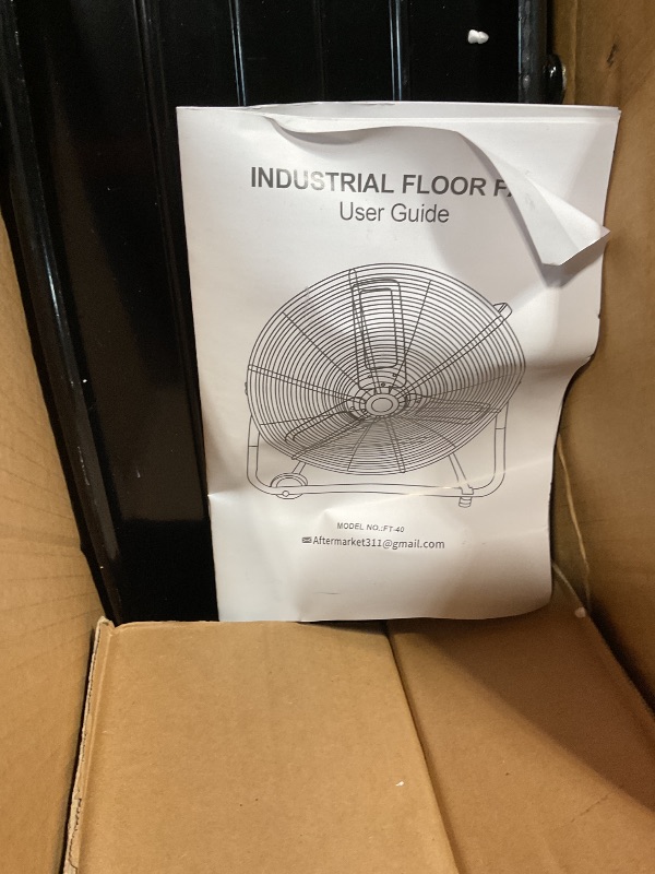 Photo 1 of **SCUFFS AND SCRATCHES FROM TRANSPORT **Bestronair 24 Inch High Velocity Heavy Duty Industrial Fan with 3-Speed Adjustment Up to 8100 CFM, Large Fan Floor For Factory Storehouse Workshop Garage Gym Patio with Fans Cover. Black