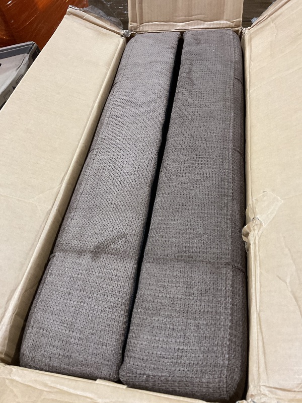 Photo 1 of ***POSSIBLE PARTIAL SET*** COLAMY Futon Sofa Bed-Fabric Small Couch, Lounge Convertible with 2 Cup Holders, Removable Soft Armrest, Adjustable Backrest for Dorm/Bedroom/College