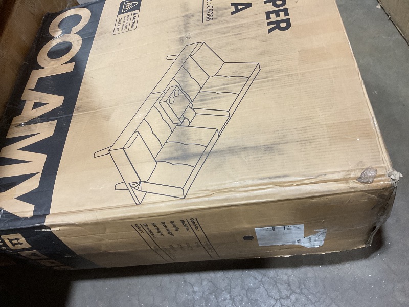 Photo 1 of ***POSSIBLE PARTIAL SET*** COLAMY Futon Sofa Bed-Fabric Small Couch, Lounge Convertible with 2 Cup Holders, Removable Soft Armrest, Adjustable Backrest for Dorm/Bedroom/College