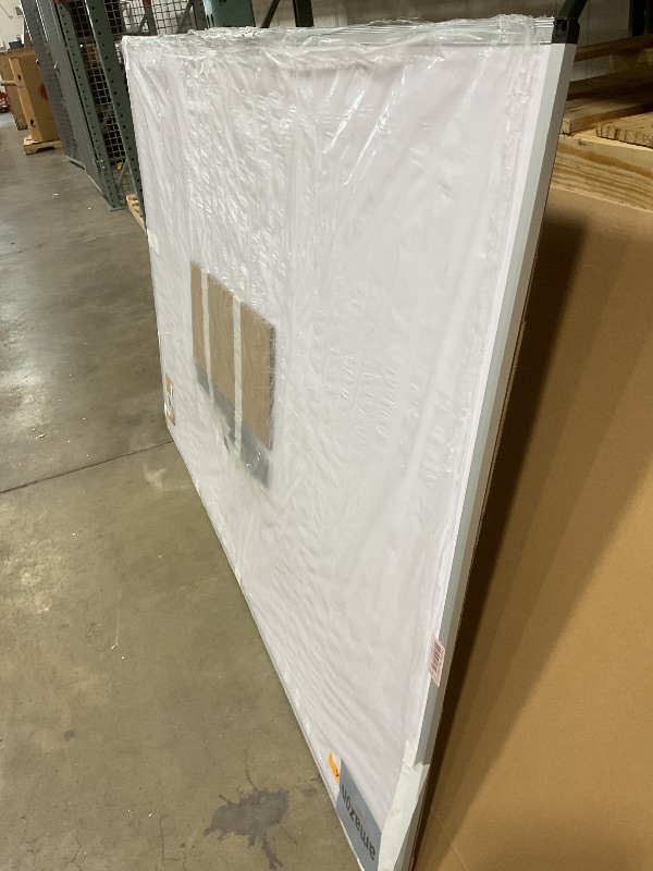 Photo 1 of **SCRATCHES ON FRAME**VIZ-PRO Dry Erase Board/Magnetic Whiteboard, 72 x 48 Inches, Large Wall Mounted Board for School Office and Home 6' x 4'