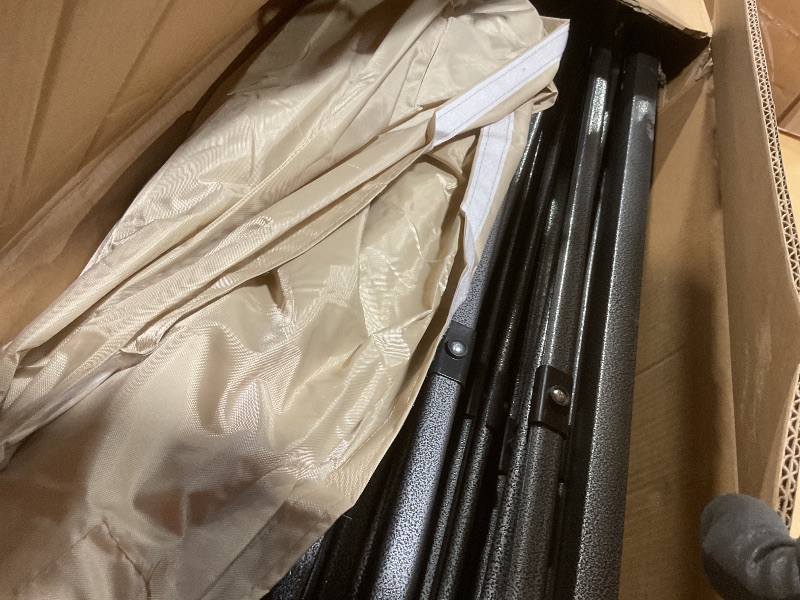 Photo 1 of **MINOR USE WEAR**COBIZI 10x30 Pop Up Canopy with 8 Sidewall,Heavy Duty UPF 50+ All Season Wind Waterproof Commercial Outdoor Wedding Party Tents for Parties Canopy Gazebo with Roller Bag(10 x 30 ft Khaki)