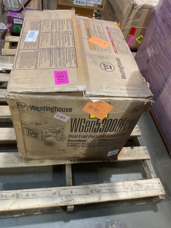 Photo 1 of **WET/OIL **THE OIL IT CAME WITH OPENED AND LEAKED OVER EVERYTHING**Westinghouse 6500 Watt Dual Fuel Home Backup Portable Generator, Transfer Switch Ready 30A Outlet, RV Ready 30A Outlet, CO Sensor