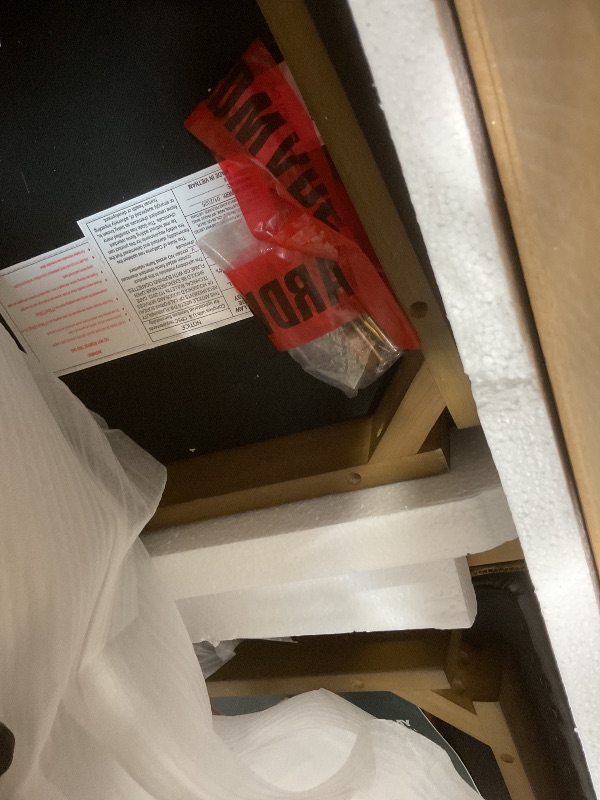 Photo 1 of **2 CHAIRS ONLY SELLING FOR PARTS AS PARTIAL SET ****COLAMY Rectangle Wooden Dining Room Table Set for 4, Mid Century Modern Kitchen Table and PU Leather High Back Dining Room Chair for Home, Saving Space (1 Table with 4 Chairs), BlackBrown