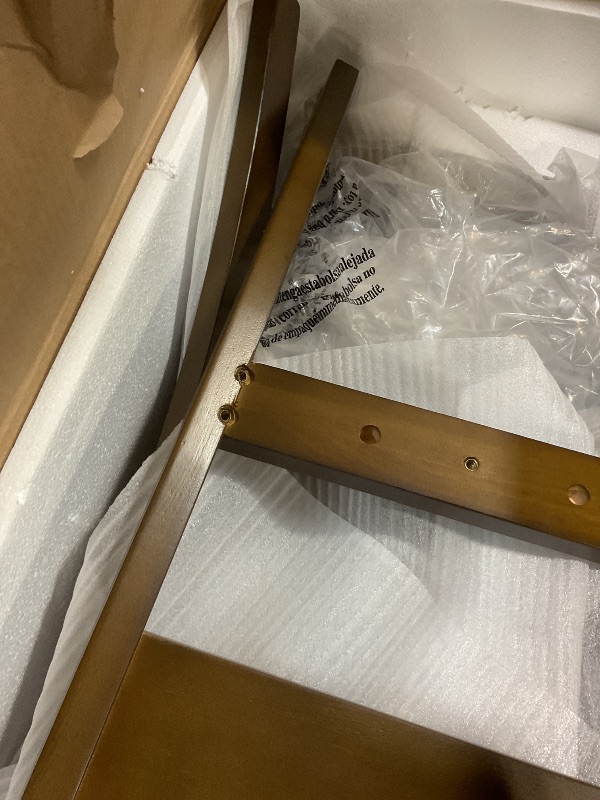 Photo 1 of **2 CHAIRS ONLY SELLING FOR PARTS AS PARTIAL SET ****COLAMY Rectangle Wooden Dining Room Table Set for 4, Mid Century Modern Kitchen Table and PU Leather High Back Dining Room Chair for Home, Saving Space (1 Table with 4 Chairs), BlackBrown