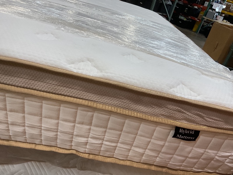 Photo 1 of **DIRTY FROM TRANSPORT **78*81 hybrid mattress