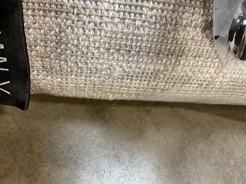 Photo 1 of **SCRATCHES AND DIRT FROM TRANSPORT **JONATHAN Y Khalil Modern Berber Stripe Gray/Cream Indoor Area Rug, 8x10, Contemporary, Bohemian, Easy-Cleaning for Living Room, Bedroom, Kitchen, Pet Friendly, Non-Shedding (MOH207G-8)