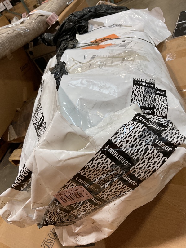 Photo 1 of **DIRT FROM TRANSPORT **JONATHAN Y Tropics Palm Leaves Indoor Outdoor Area Rug 9X12 Cream/Orange, Boho for Backyard, Patio, Porch, Easy-Cleaning, High Traffic, Pet-Friendly, Non-Shedding (AMC100B-9)