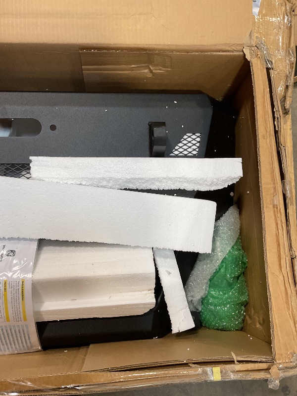 Photo 1 of **SCUFFS FROM TRANSPORT **YHTAUTO Bull Bar Push Bar with Skid Plate Light Mount Fit Ford Models, F-150 2018 2019 2020, Heavy Duty Steel Brush Guard for Truck Front Bumper Textured Black Off Road Accessories