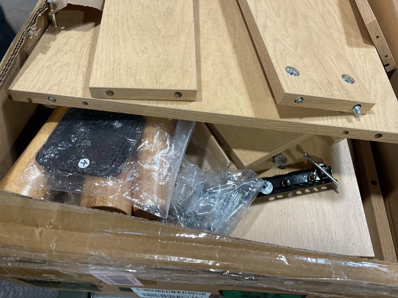 Photo 1 of **SELLING FOR PARTS AS PARTIAL SET**VASAGLE BOHOVEN Collection - Buffet Cabinet, Sideboard Storage Cabinet with Rattan-Like Doors and Drawers, Accent Cabinet, Adjustable Shelf, Boho Style, for Living Room, Oak Beige