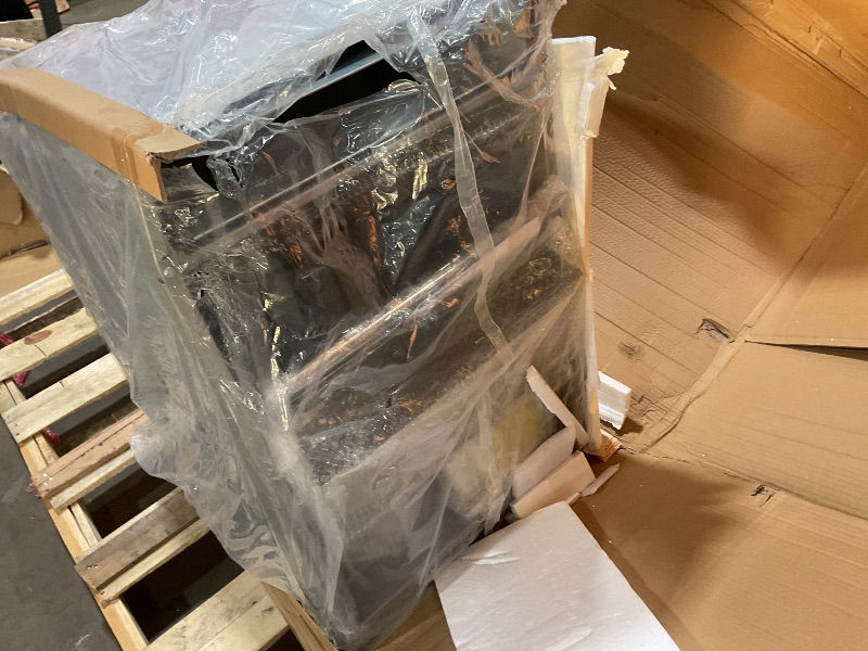 Photo 1 of **MINOR BEND AT BACK**Backychu Commercial Deep Fryer -5-Burner Liquid Propane Fryer CSA, 75-100 lbs Capacity, 150,000 BTU/h Adjustable Thermostat 200°F-400°F, Stainless Steel Gas Liquid Propane Deep Fryer for Restaurants