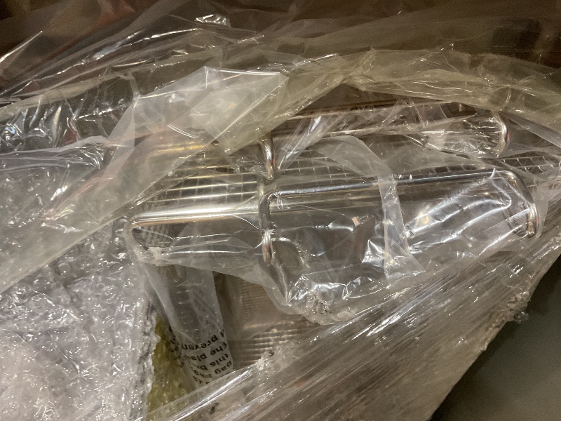 Photo 1 of **MINOR BEND AT BACK**Backychu Commercial Deep Fryer -5-Burner Liquid Propane Fryer CSA, 75-100 lbs Capacity, 150,000 BTU/h Adjustable Thermostat 200°F-400°F, Stainless Steel Gas Liquid Propane Deep Fryer for Restaurants