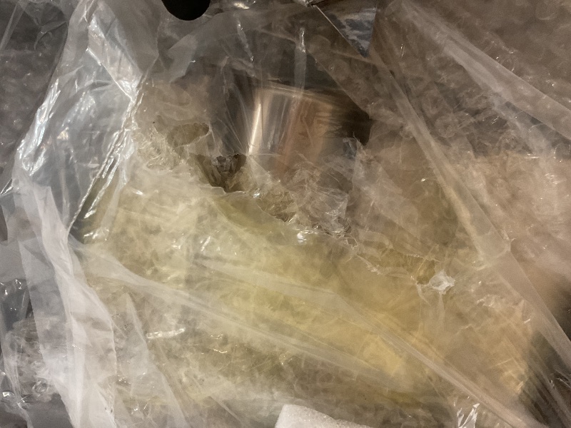 Photo 1 of **MINOR BEND AT BACK**Backychu Commercial Deep Fryer -5-Burner Liquid Propane Fryer CSA, 75-100 lbs Capacity, 150,000 BTU/h Adjustable Thermostat 200°F-400°F, Stainless Steel Gas Liquid Propane Deep Fryer for Restaurants