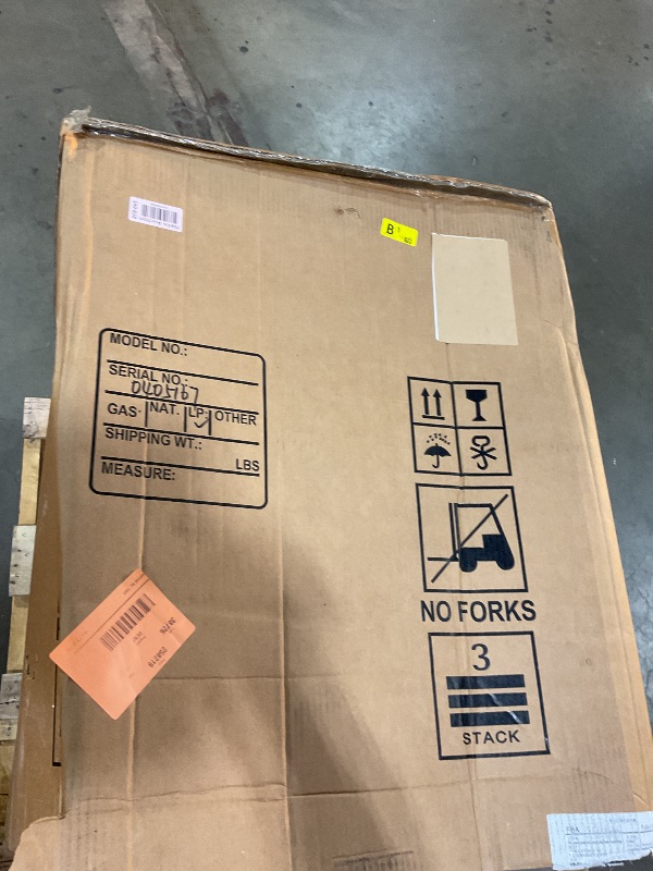 Photo 1 of **MINOR BEND AT BACK**Backychu Commercial Deep Fryer -5-Burner Liquid Propane Fryer CSA, 75-100 lbs Capacity, 150,000 BTU/h Adjustable Thermostat 200°F-400°F, Stainless Steel Gas Liquid Propane Deep Fryer for Restaurants