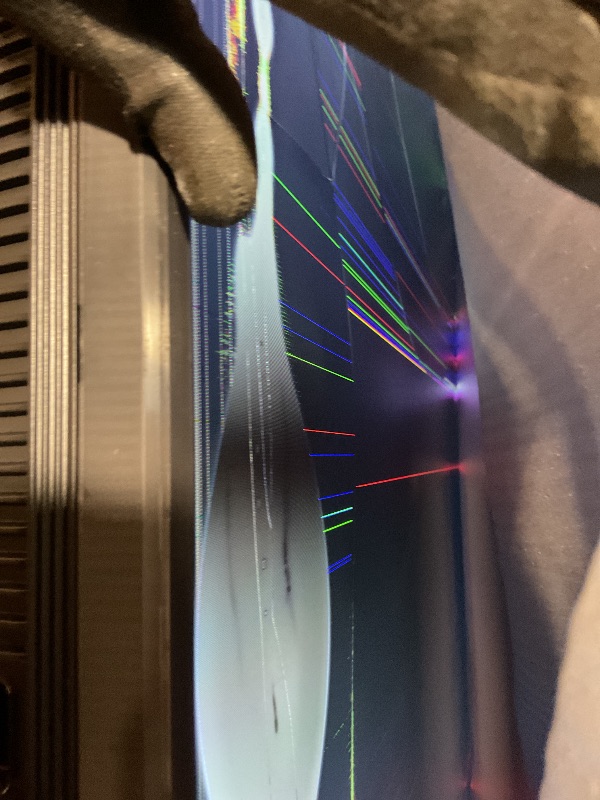 Photo 1 of **MAJOR DAMAGE TO SCREENSELLING FOR PARTS AS PARTIAL SET. **Samsung 70-Inch Class Crystal UHD U8000F 4K Smart TV (2025 Model) Endless Free Content, Crystal Processor 4K, MetalStream Design, Knox Security, Alexa Built-in