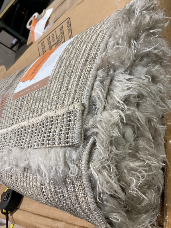 Photo 1 of **DIRTY FROM TRANSPORT **Loloi Angela Rose Amira Collection, Khaki & Ivory, 5'-3" x 7'-6" Area Rug – Extra Plush Moroccan Rugs for Living Room Bedroom Entryway & Hallway No Shed High Traffic Area Home Decor Rug