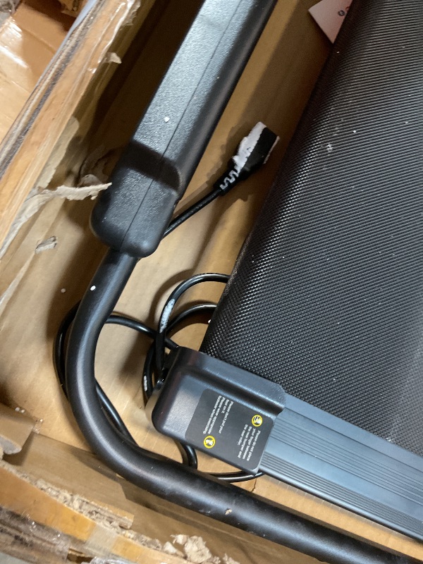 Photo 1 of **SELLING FOR PARTS AS PARTIAL SET. BROKEN REMOTE. DIRT ON TRACK** THERUN Walking Pad Treadmills with 6% Auto Incline, 2.5 HP Under Desk Treadmill for Home with Remote Control, 300 lbs Weight Capacity, LED Display