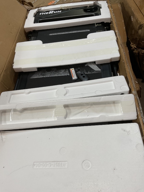 Photo 1 of **SELLING FOR PARTS AS PARTIAL SET. BROKEN REMOTE. DIRT ON TRACK** THERUN Walking Pad Treadmills with 6% Auto Incline, 2.5 HP Under Desk Treadmill for Home with Remote Control, 300 lbs Weight Capacity, LED Display