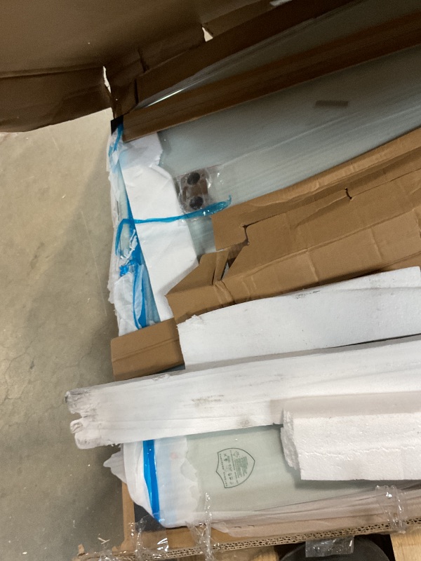 Photo 1 of **UNKNOWN DAMAGES/MISSING PARTS**  Porfectik Paris Shower Door,60" W x 74" H Double Sliding Shower Door with 5/16"(8mm) Clear SGCC Tempered Glass,Bathroom Shower Door,Brushed Nickel