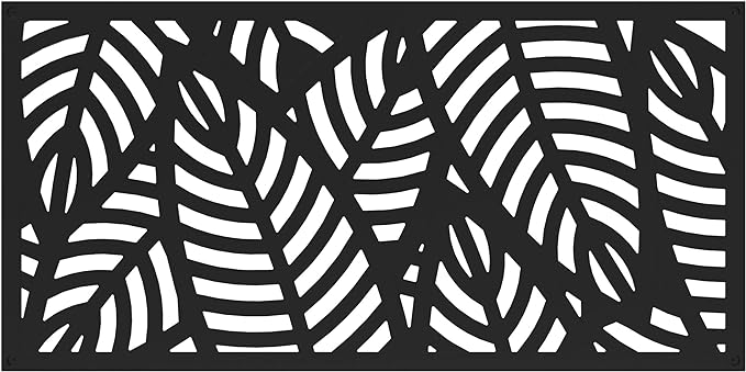 Photo 1 of **5 PIECES**2'x4' Sanibel Decorative Screen, Black