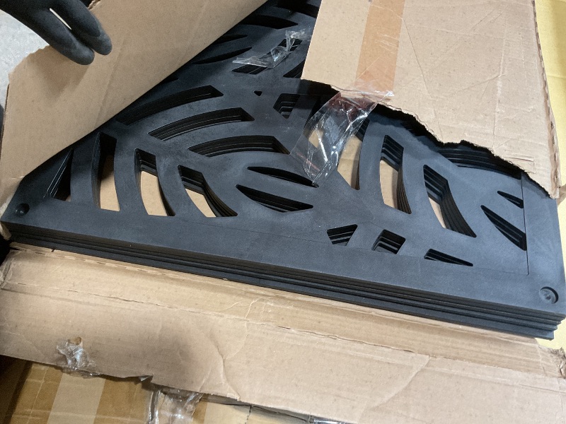 Photo 1 of **5 PIECES**2'x4' Sanibel Decorative Screen, Black