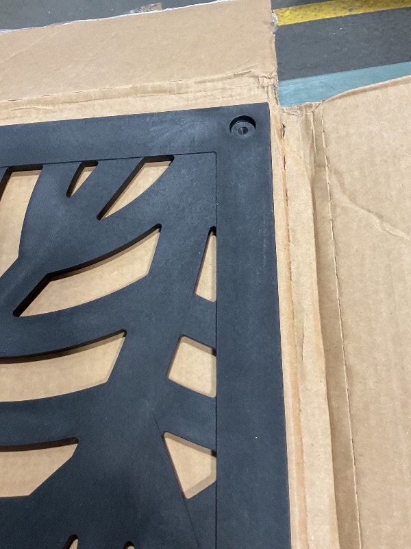 Photo 1 of 2'x4' Sanibel Decorative Screen, Black