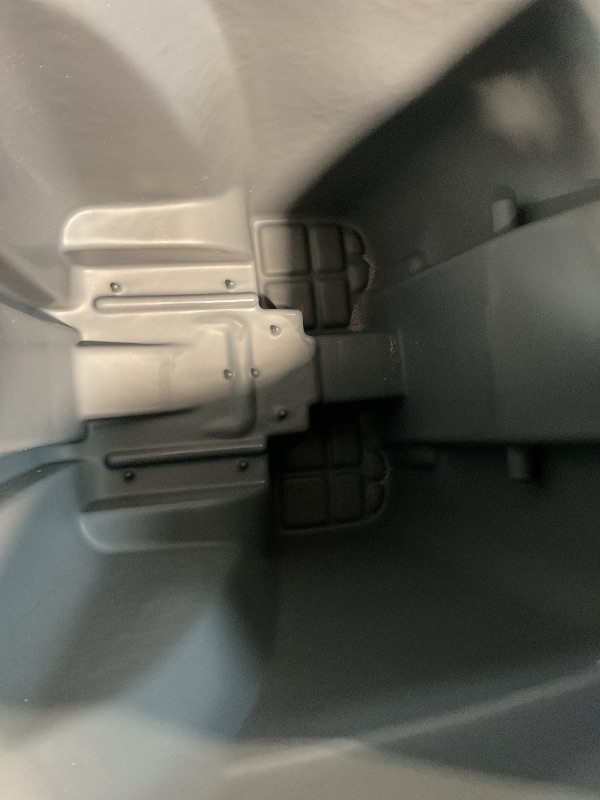 Photo 1 of **TIRES ARE LOOSE**Rubbermaid Commercial Products BRUTE Rollout Trash/Garbage Can/Bin with Wheels, 95 Gal, Gray, for Restaurants/Hospitals/Offices/Back of House/Warehouses/Home