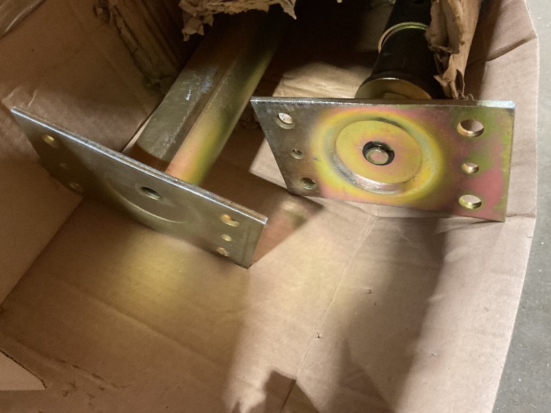 Photo 1 of **MAJOR DAMAGE TO ONE END ON ONE. SELLING FOR PARTS**ZANURA 59" - 100" Adjustable House Floor Wall Jack Post Pole Rod Fit for Leveling Framing Basement Crawlspace Beam Roof, 2 Pack