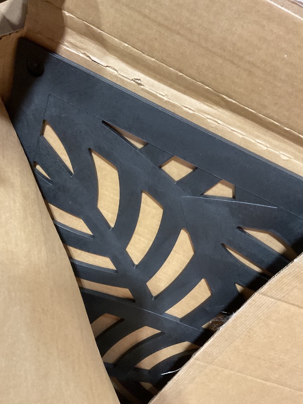 Photo 1 of 2'x4' Sanibel Decorative Screen, Black