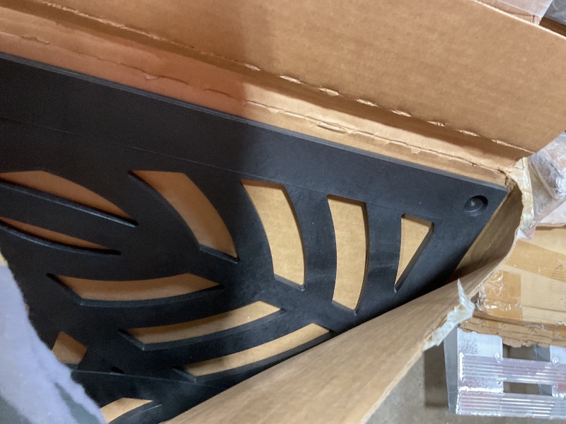 Photo 1 of 2'x4' Sanibel Decorative Screen, Black