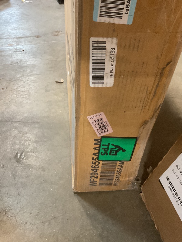 Photo 1 of **SELLING FOR PARTS AS PARTIAL SET. ONE BOX OF TWO**Merax Twin Size Loft Bed with Wardrobe, Space-Saving House Bed Frame with Safety Guard & Ladder for Small Bedroom, White+Gray