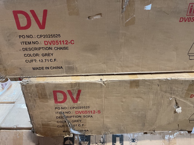 Photo 1 of **2 OF 3 BOXES. SELLING FOR PARTS AS PARTIAL SET **83-inch L-Shaped Pull Out Sleeper Couch Bed, Modern Linen Tufted Upholstered Reversible Sleeper Sectional Sofa L-Shaped Corner Sectional Convertible Pull Out Sofabed W/Storage Chaise and Square Arms