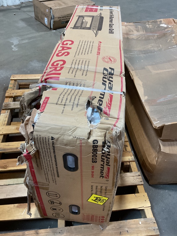 Photo 1 of **MINOR DAMAGE TO CORNER**Royal Gourmet 8-Burner Gas Grill, 104,000 BTU Liquid Propane Grill, Independently Controlled Dual Systems, Outdoor Party or Backyard BBQ, Black