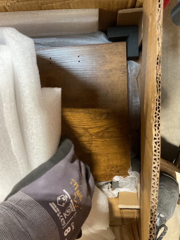 Photo 1 of Agilestic Electric Standing Desk with 2 Drawers and Keyboard Tray, 63 x 24 Inches Ergonomic Adjustable Height Desk with Storage, Sit Stand up Computer Workstation, Rustic Brown