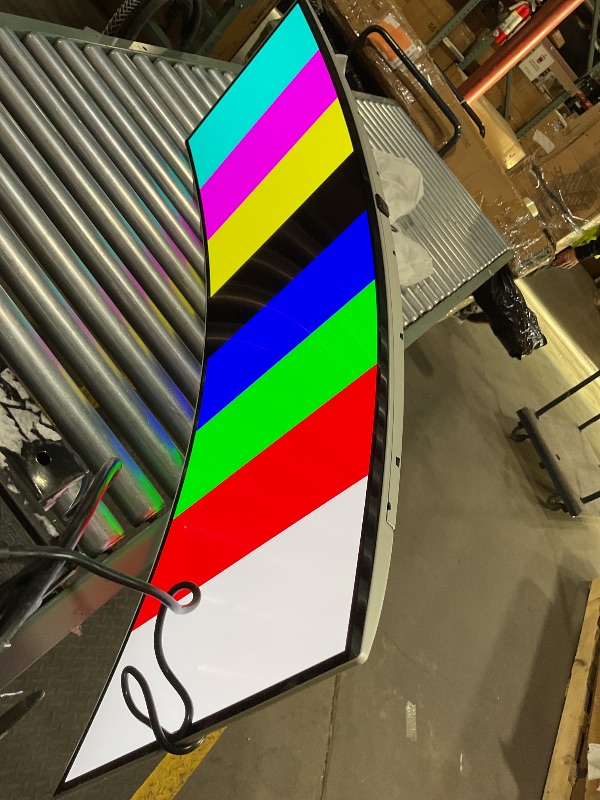 Photo 1 of **LARGE SCUFFS**Samsung 49" Odyssey OLED G9 (G91SD) Dual QHD QD-OLED G-Sync Compatible Curved Gaming Monitor, 144Hz, 0.03ms, AMD FreeSync Premium Pro, Ergonomic Stand, 3 Year Warranty, LS49DG910SNXZA, 2024